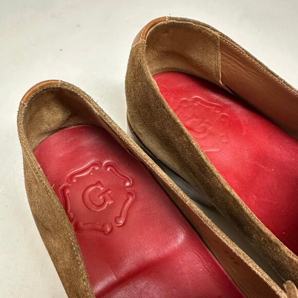 EXCELLENT Grenson Men's Floyd Suede Penny Loafers Snuff Brown US 11 / UK 10 - Picture 9 of 13